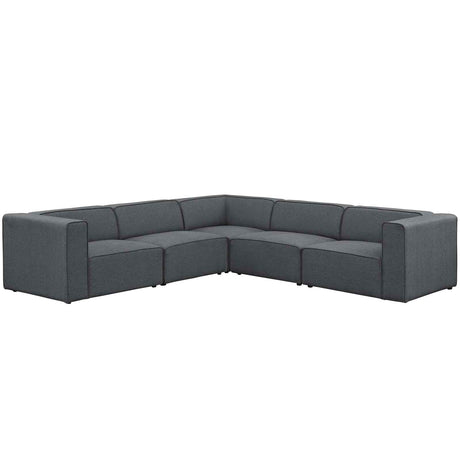 Upholstered Fabric Mingle 7 Generously Padded Armless Chair - Living Room Accent Sofa - BUILDMYPLACE