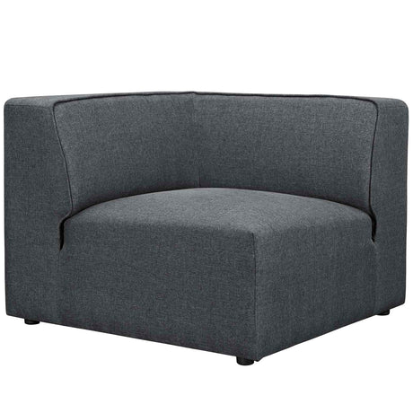 Upholstered Fabric Mingle 7 Generously Padded Armless Chair - Living Room Accent Sofa - BUILDMYPLACE