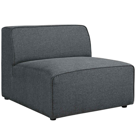 Upholstered Fabric Mingle 7 Generously Padded Armless Chair - Living Room Accent Sofa - BUILDMYPLACE