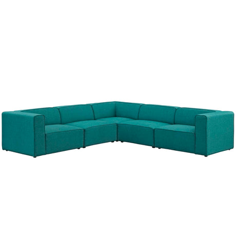 Upholstered Fabric Mingle 7 Generously Padded Armless Chair - Living Room Accent Sofa - BUILDMYPLACE