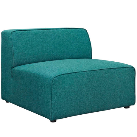 Upholstered Fabric Mingle 7 Generously Padded Armless Chair - Living Room Accent Sofa - BUILDMYPLACE