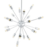 Mid-Century Volley Pendant Chandelier - Silver - 220V - UL Listed - BUILDMYPLACE