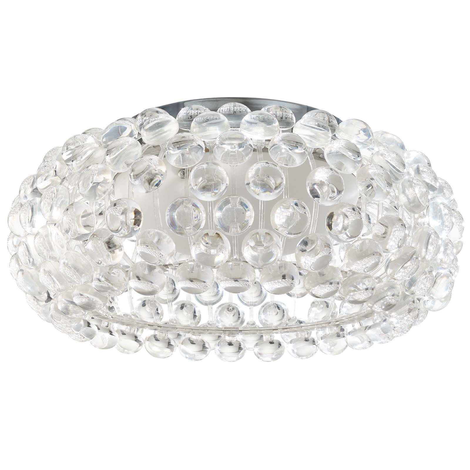 19" Acrylic Halo Chandelier - 60W - Designer Ceiling Fixture - UL listed
