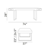 PC Laptop Study Table Office Desk With Side Drawers In Natural Color-Desk table For Office Furniture - BUILDMYPLACE