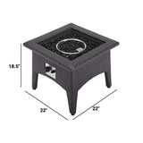 Vivacity Outdoor Patio Fire Pit Table