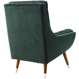 Modern Upholstered Performance Suggest Button Tufted Velvet Lounge Chair - BUILDMYPLACE