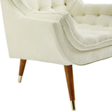 Modern Upholstered Performance Suggest Button Tufted Velvet Lounge Chair - BUILDMYPLACE