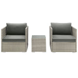 Repose 3 Piece Outdoor Patio Sectional Set - BUILDMYPLACE