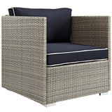 Repose 3 Piece Outdoor Patio Sectional Set - BUILDMYPLACE