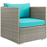 Repose 3 Piece Outdoor Patio Sectional Set - BUILDMYPLACE