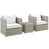 Repose 3 Piece Outdoor Patio Sectional Set - BUILDMYPLACE