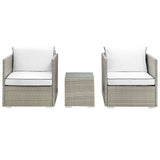Repose 3 Piece Outdoor Patio Sectional Set - BUILDMYPLACE