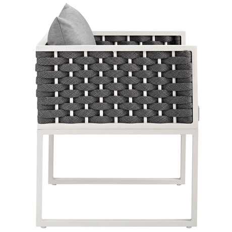 Stance Dining Armchair Outdoor Patio Aluminum - BUILDMYPLACE