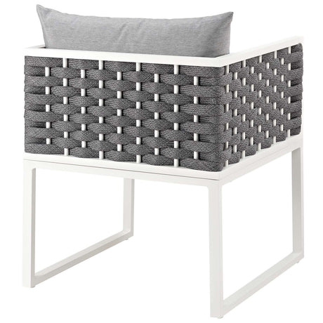 Stance Dining Armchair Outdoor Patio Aluminum - BUILDMYPLACE