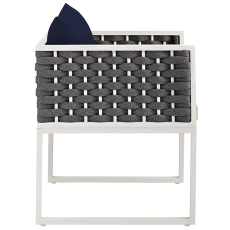 Stance Dining Armchair Outdoor Patio Aluminum - BUILDMYPLACE
