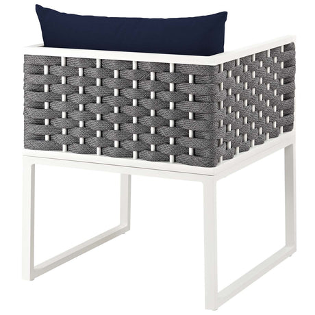 Stance Dining Armchair Outdoor Patio Aluminum - BUILDMYPLACE