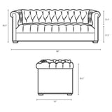 Heritage Performance Velvet Sofa - BUILDMYPLACE