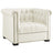 Modern Occasional Heritage Performance Velvet Armchair - Tufted Lounge Chair With Nailhead Trim - BUILDMYPLACE