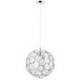 Open Globe Diamond Pattern Stainless Steel Pendant - Geometric Design - BUILDMYPLACE