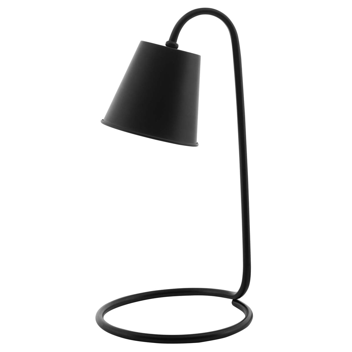 Proclaim Steel Plated Metal Table Lamp - Black Matte - E26 60W Bulb (Not Included) - BUILDMYPLACE