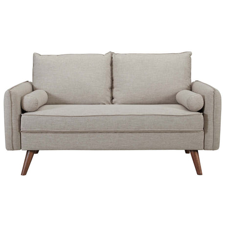 Revive Upholstered Fabric Loveseat - BUILDMYPLACE