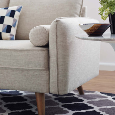 Revive Upholstered Fabric Loveseat - BUILDMYPLACE