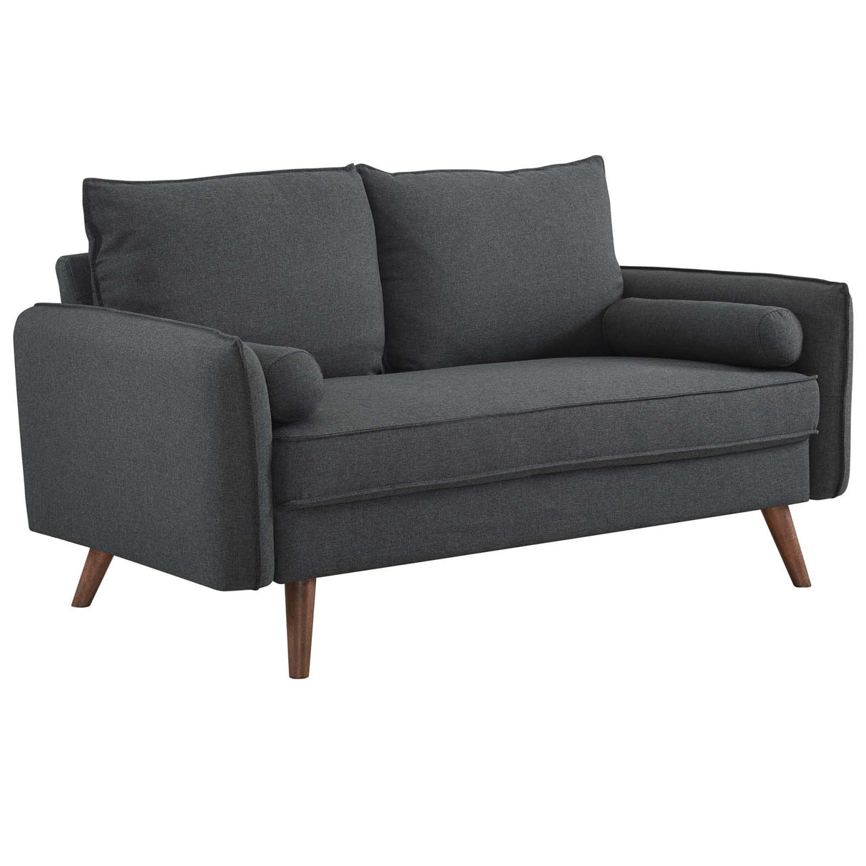 Revive Upholstered Fabric Loveseat - BUILDMYPLACE