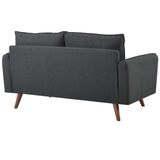 Revive Upholstered Fabric Loveseat - BUILDMYPLACE