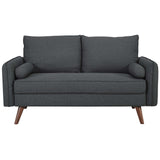 Revive Upholstered Fabric Loveseat - BUILDMYPLACE