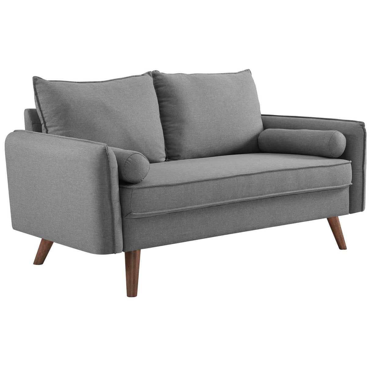 Revive Upholstered Fabric Loveseat - BUILDMYPLACE