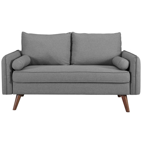 Revive Upholstered Fabric Loveseat - BUILDMYPLACE