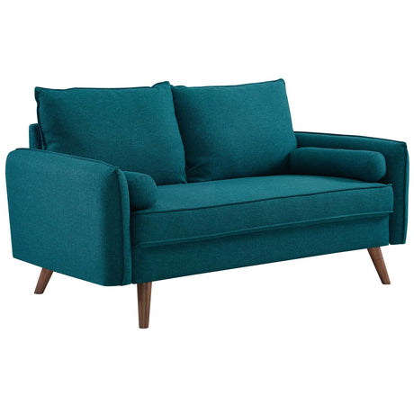 Revive Upholstered Fabric Loveseat - BUILDMYPLACE