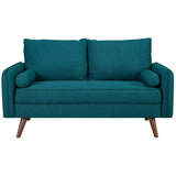 Revive Upholstered Fabric Loveseat - BUILDMYPLACE