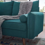 Revive Upholstered Fabric Loveseat - BUILDMYPLACE