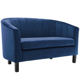 Prospect Channel Tufted Performance Loveseat - BUILDMYPLACE