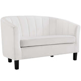 Prospect Channel Tufted Performance Loveseat - BUILDMYPLACE