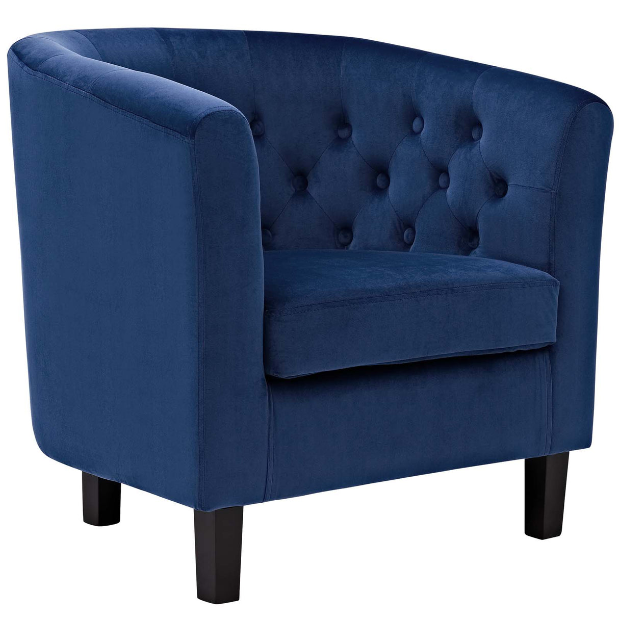 Modern Prospect Tufted Upholstered Velvet 2 Set Sofa - Mid Century Modern Accent ArmChair