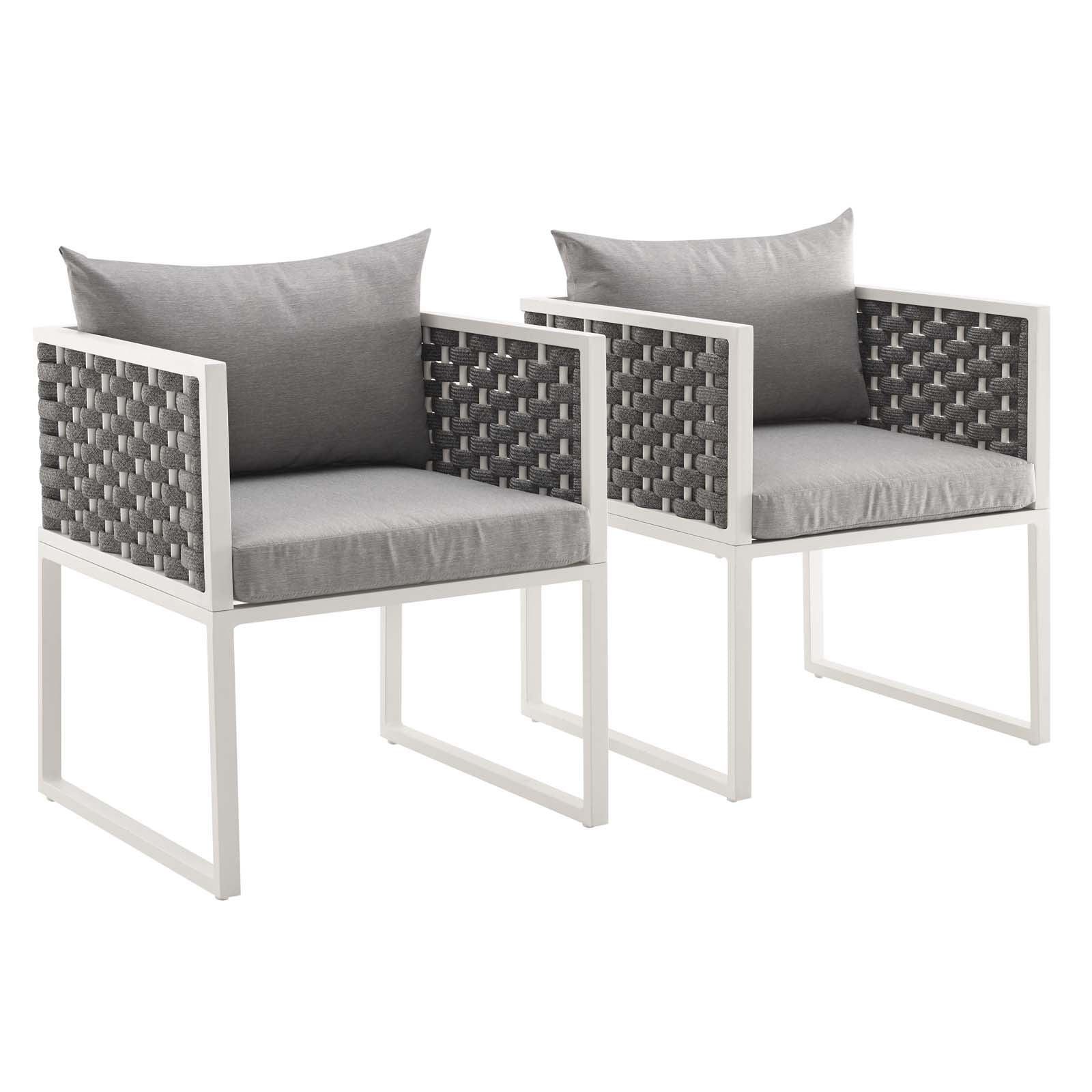 Stance Dining Armchair Outdoor Patio Aluminum