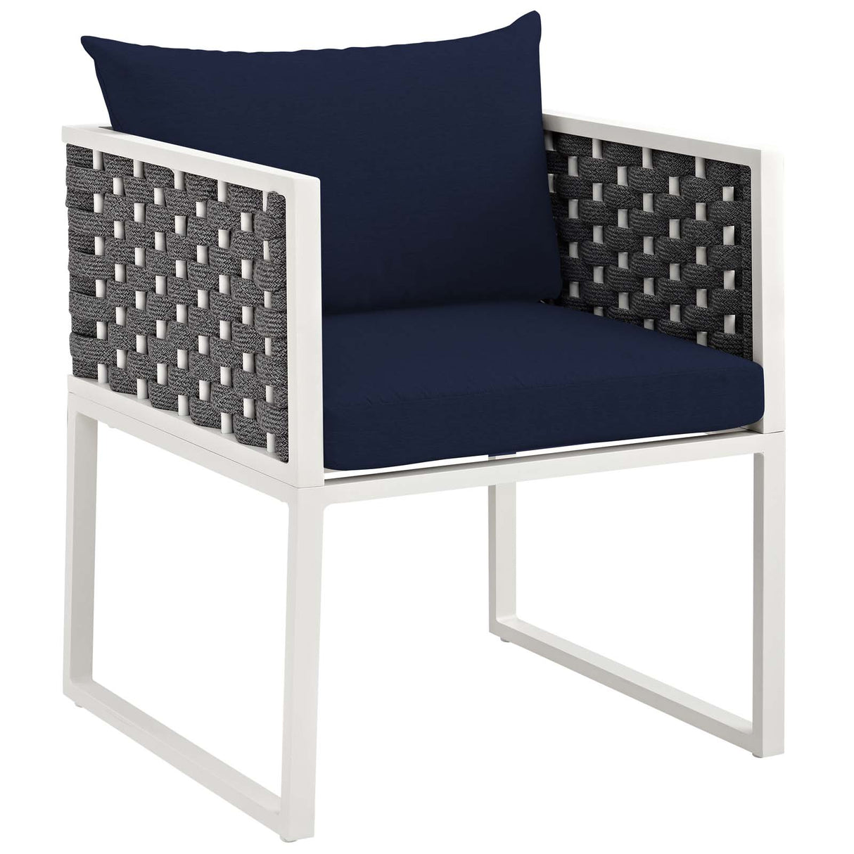 Stance 9 Piece Outdoor Patio Aluminum Dining Set - BUILDMYPLACE