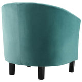 Prospect Channel Tufted Performance Velvet Support Chair - Plush Foam Cushion Armchair - BUILDMYPLACE