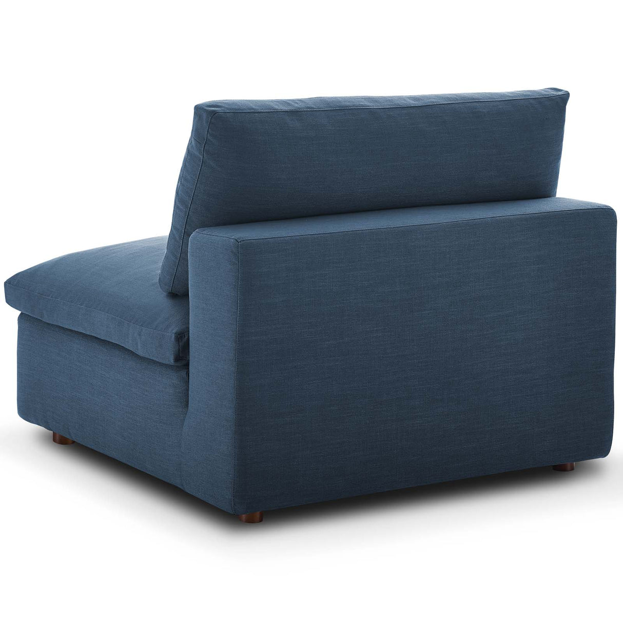 Occasional Commie Down Filled Overstuffed Armless Chair - Clean - Lined Modern Chair - BUILDMYPLACE