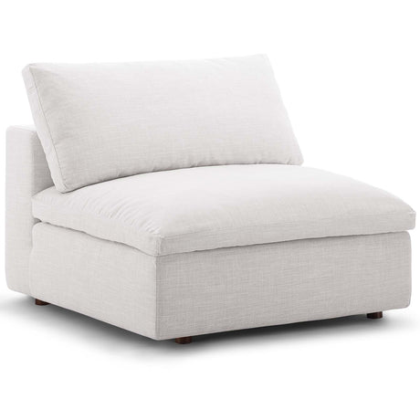 Occasional Commie Down Filled Overstuffed Armless Chair - Clean - Lined Modern Chair - BUILDMYPLACE