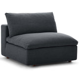 Occasional Commie Down Filled Overstuffed Armless Chair - Clean - Lined Modern Chair - BUILDMYPLACE