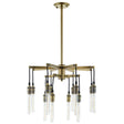 Industrial Antique Brass Resolve Pendant Chandelier - Yellow - 220V - UL Listed - BUILDMYPLACE