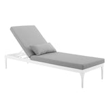 Perspective Cushion Outdoor Patio Chaise Lounge Chair - BUILDMYPLACE