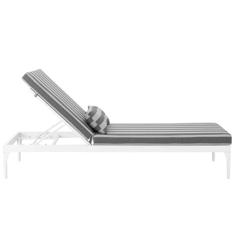 Perspective Cushion Outdoor Patio Chaise Lounge Chair - BUILDMYPLACE
