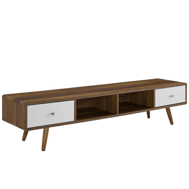 Modern Transmit 70" Media Console Low Profile Wood Tv Stand - BUILDMYPLACE