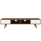 Modern Transmit 70" Media Console Low Profile Wood Tv Stand - BUILDMYPLACE