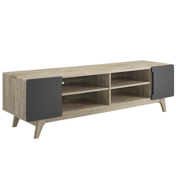 Modern Tread 70" Media Console Tv Entertainment Stand - Storage Console Tv Stand