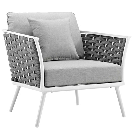 Stance 5 Piece 4 Seater Outdoor Patio Aluminum Sectional Sofa Set - BUILDMYPLACE